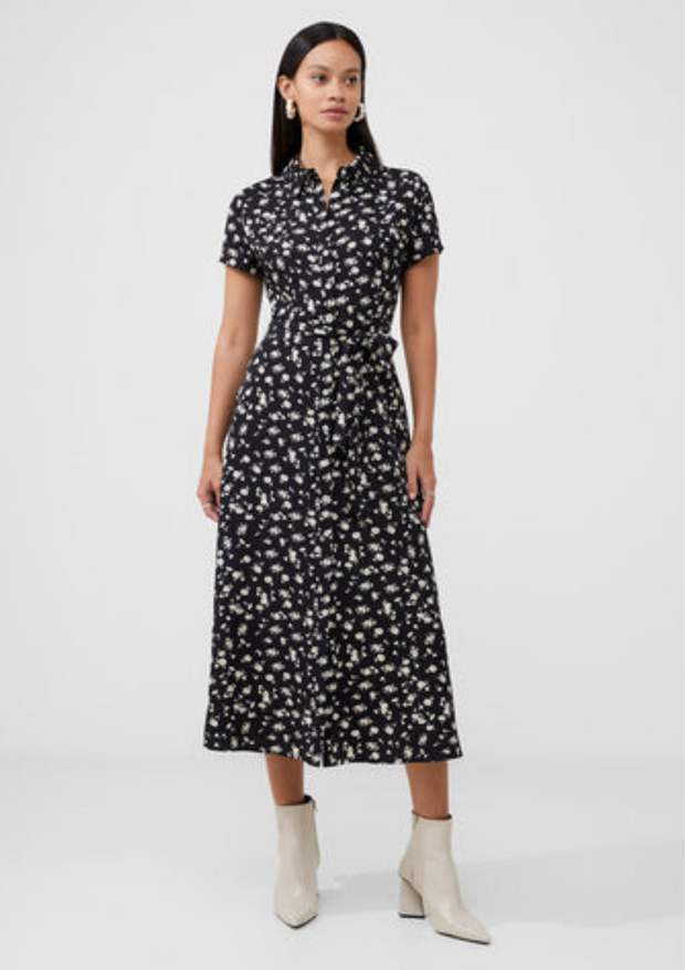 Floral-Short-Sleeve-Shirt-Dress