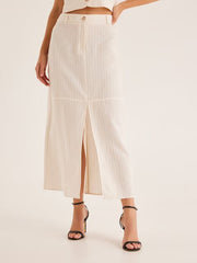 Margot-Split-Front-Linen-Blend-Midi-Skirt