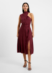 Aba-Eco-Satin-Midi-Dress