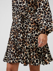 Leopard-Print-Belted-Shirt-Mini-Dress