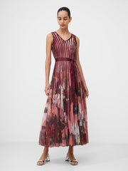 Floral-Satin-Panel-Midaxi-Dress