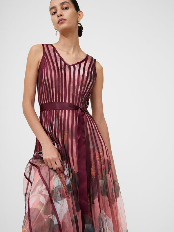 Floral-Satin-Panel-Midaxi-Dress