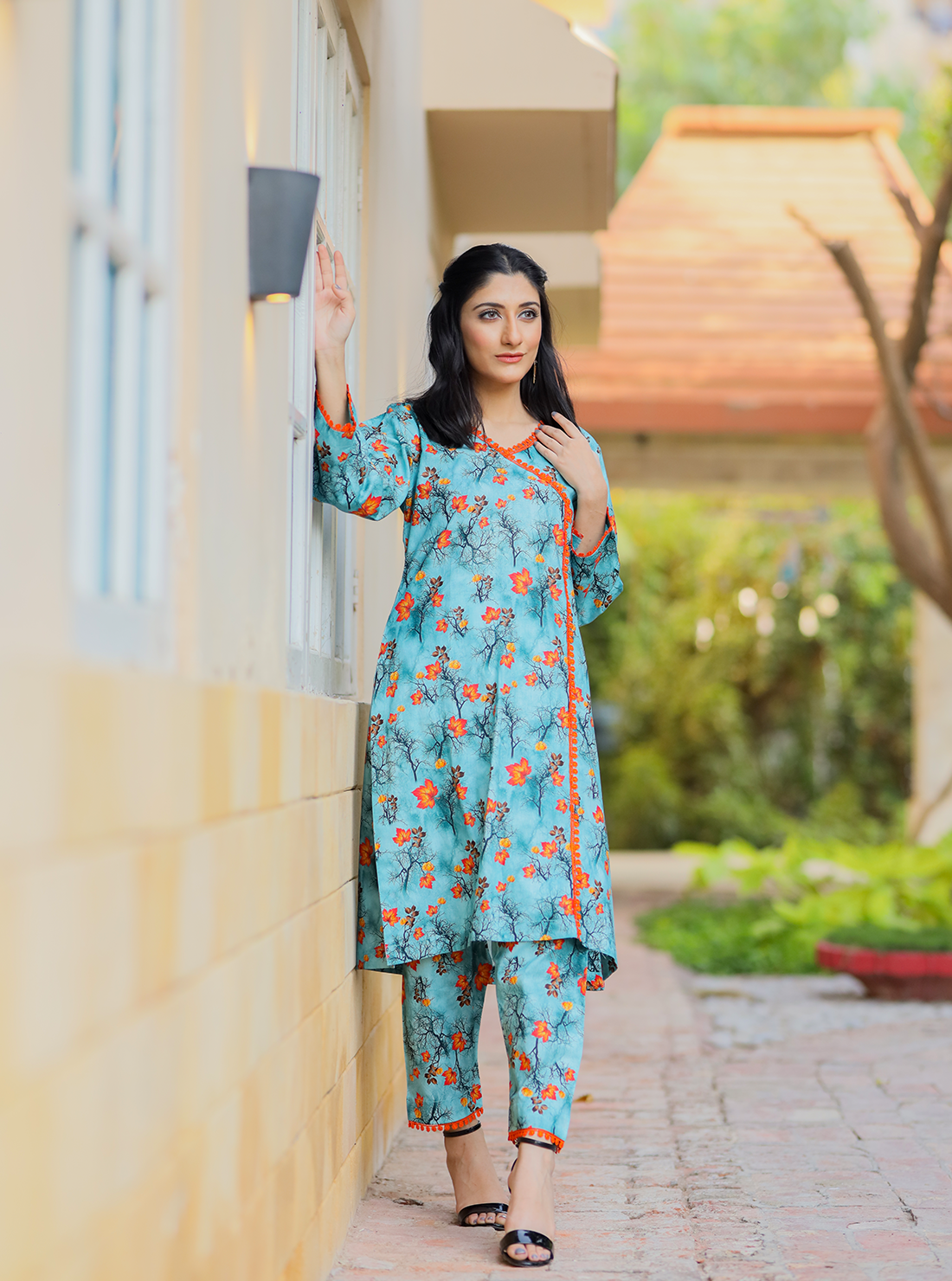 BLOSSOM -  2PC Printed Cambric Shirt with Cambric Trouser